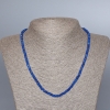 Collana in apatite artificiale sfaccettata a rondella, diametro 4×2,5 mm ±, lunghezza 48 cm ±