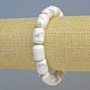 Bracciale in kaolinite naturale, cilindro, diametro 10×14 mm ± (elastico), lunghezza 18 cm+