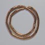 Perline di ematite serpentina zigzag, colore rame, diametro 5×4×3 mm, lunghezza 40 cm circa