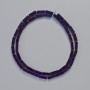 Perle di ematite rettangolari 9x3 mm+- colore viola, stringa