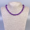 Collana in sugilite sfaccettata da 8 mm, 45 cm