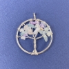 Pendente Albero della vita in fluorite, pietra naturale 31×36 mm+