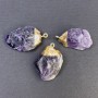 Pendente in ametista grezza 35×24 mm+