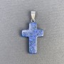 Pendente a croce in lapislazzuli trattato 25×18×36 mm+