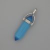 Pendente «Occhio di gatto» esagonale in cristallo, sfera 8x31x41 mm+