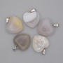 Ciondolo Cuore Agata 20×20×25 mm+