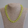 Collana Occhio di Gatto, perle lisce, diametro 9,5 mm, lunghezza 50 cm, con chiusura