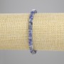 Bracciale in sodalite cubetti 4,5×4,5 mm, lunghezza 18 cm, elastico