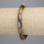 Bracciale in agata barile 11x8 mm ±, lunghezza circa 18 cm ±, su base elastica