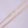 Collana Xuping lavorazione a corazza, spessore 5 mm, lunghezza 49–51 cm, doratura in oro 18 kt