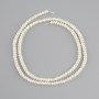 Perle d'acqua dolce, diametro 3–3,5×2 mm, lunghezza circa 36 cm, su filo