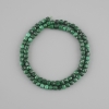 Perline pietra naturale Malachite cubo sfaccettato, diametro 4x4mm+-, lunghezza 39cm+