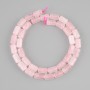 Perline quarzo rosa cilindro, diametro 10x6mm+-, lunghezza 38cm+