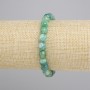 Bracciale in agata con perle sfaccettate da 8 mm, lunghezza circa 18 cm elastico