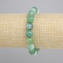 Bracciale in agata con palline sfaccettate, diametro 10 mm ±, lunghezza 18 cm ±, elastico
