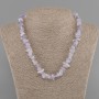 Collana Saffirina frammenti 7-12x3-7mm+-, lunghezza 45cm+- con chiusura