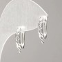 Ganci per orecchini in metallo argentato 18×3 mm – paio