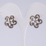 Orecchini con argento a goccia, diametro 2 cm