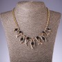 Collana con cristalli blu «Zigzaghi», lunghezza 42-50 cm