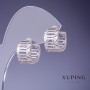 Orecchini Xuping rodiati 14x9 mm