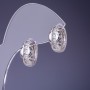 Orecchini Xuping rodiato 8x15 mm