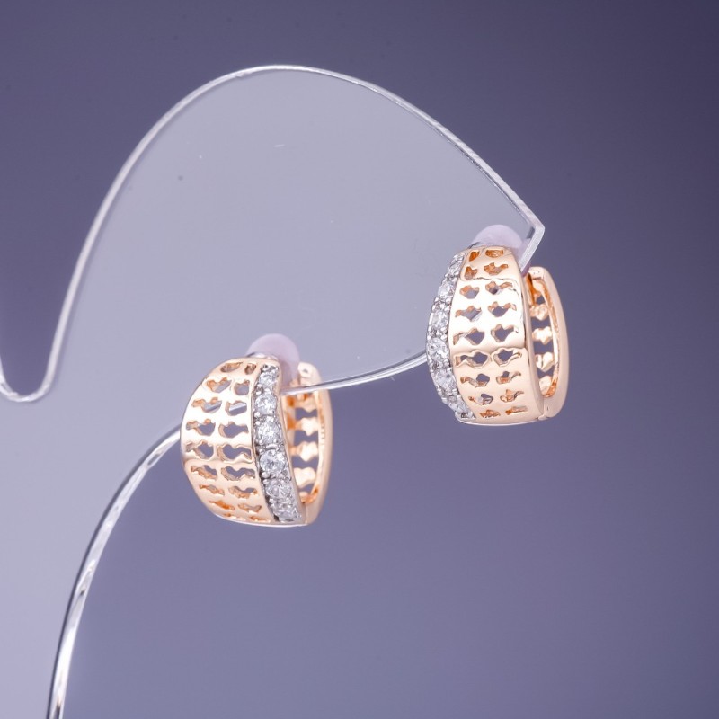 Orecchini Xuping 8x13 mm doratura 18K