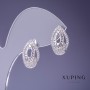 Orecchini Xuping rodio 10×17 mm