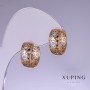 Orecchini Xuping 11×7 mm rodio, oro 18 kt