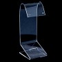 Supporto per orecchini, plastica trasparente, altezza 133 mm, larghezza 40 mm, profondità 50 mm