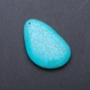 Pendente in turchese pressato 40×65 mm (+-)