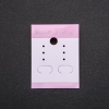 Piastra espositiva rosa per orecchini 5×3,7 cm 100 pezzi