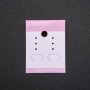 Piastra espositiva rosa per orecchini 5×3,7 cm 100 pezzi