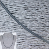 Prezzo per confezione /10 pezzi. Cordoncino elastico grigio in gomma con chiusura, diametro 3 mm, lunghezza 60–65 cm +