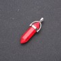 Pendente in corallo pressato esagonale 4 cm