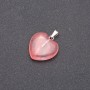 Pendente a forma di cuore in turmalina 19×19×26 mm (+-)