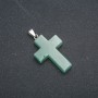Pendente a croce in giada 50×28 mm