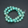 Perline su filo Jasper imperiale verde chiaro (pressate) sfere lisce, diametro 10 mm ±, lunghezza 40 cm ±