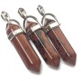 Pendente Esagonale in ossidiana 40×9 mm+