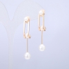 Orecchini Xuping doratura 18K con perle di Maiorca, diametro 47×6 mm +