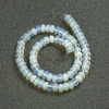 Perline su filo Pietra lunare sintetica, Rondelle lisce, diametro 8x5 mm + -, lunghezza 40 cm +