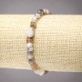 Bracciale elastico in agata Botswana sfaccettata, diametro 8×6 mm+
