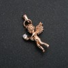 Pendente Xuping oro placcato 18K Angelo con strass bianchi 30x15 mm +