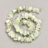 Perline su filo in prehnite grezzo a forma di pepita, diametro 13×8 mm, lunghezza 41 cm