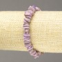 Bracciale elastico in fosfosiderite artificiale, granuli 8x3 mm