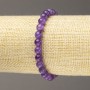 Bracciale in lepidolite (artificiale) pallina liscia, diametro 6 mm ± (elastico)