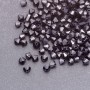 Perla a bicono nera in plastica 4×4 mm, confezione da 0,5 kg