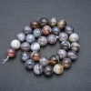 Perline su filo in pietra naturale Botswana, sfere lisce, diametro 12 mm + -, lunghezza 39 cm +