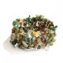 Bracciale elastico in diaspro multicolore «granuli di pietra»