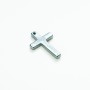 Pendente a croce in ematite, diametro 22×33, 5×3 mm+