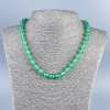 Collana in nefrite naturale, sfere lisce da 8 mm, lunghezza 48 cm